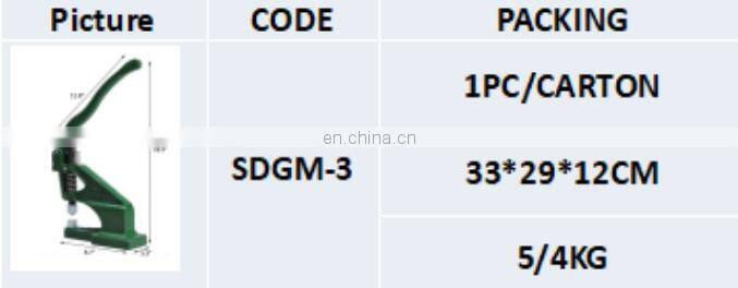 WELDON manual hole puncher Button Eyelet Punching Machine