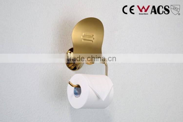 Brass bathroom accessory toilet paper holder