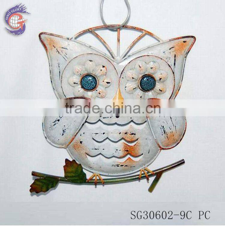 metal owl wall hangings for home decoration