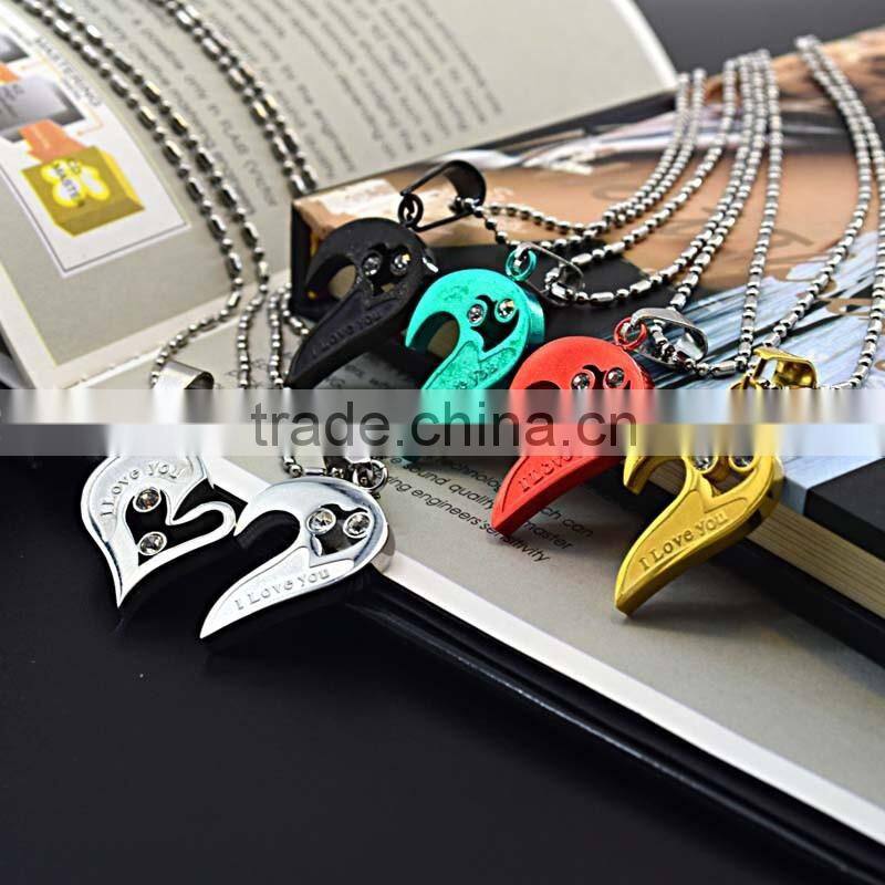 New Products 2016 Mothers Day Gifts Stainless Steel Pendant Pink