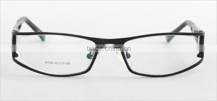 Full-rim with wide temple hot sale fashion metal clear lens glasses frame