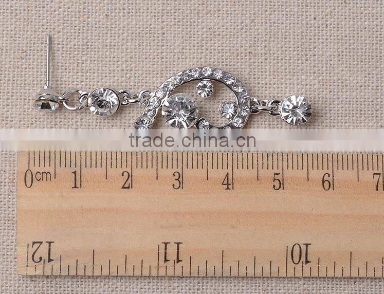 Wedding Photo Decorative Design Crystal Rhinestone Necklace Set