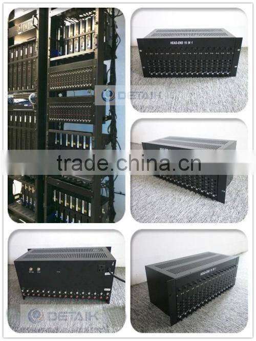 High Quality 16 in1 CATV Fixed RF Modulator JM-50168
