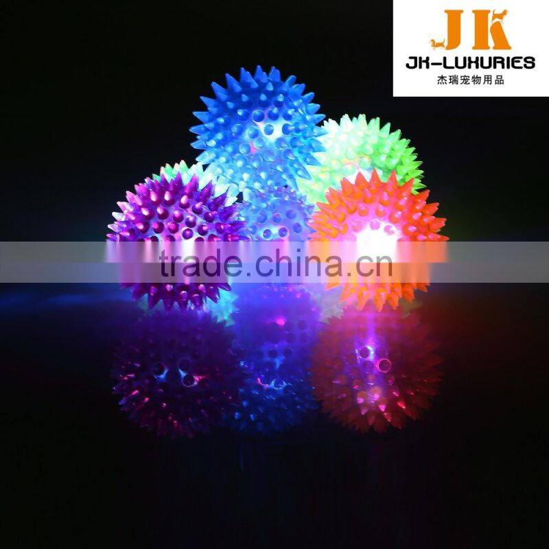 shining soft stab thorn ball led pet ball