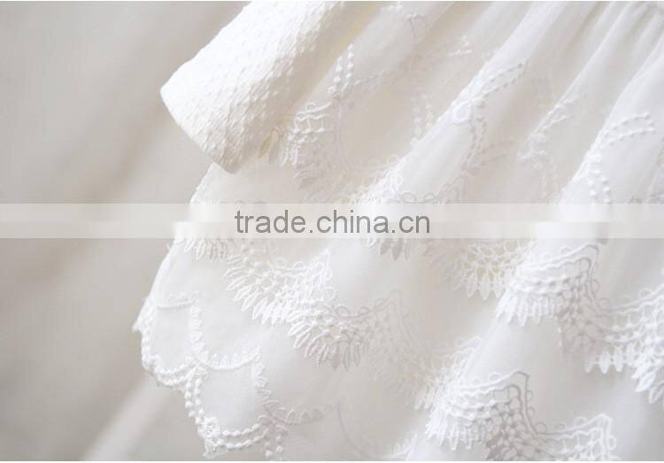 Hot Sale Baby Clothing Infant Baby Girl Lace Pearls Dress Kids Cake Princess Dress Toddlers Soft Cotton Dresses