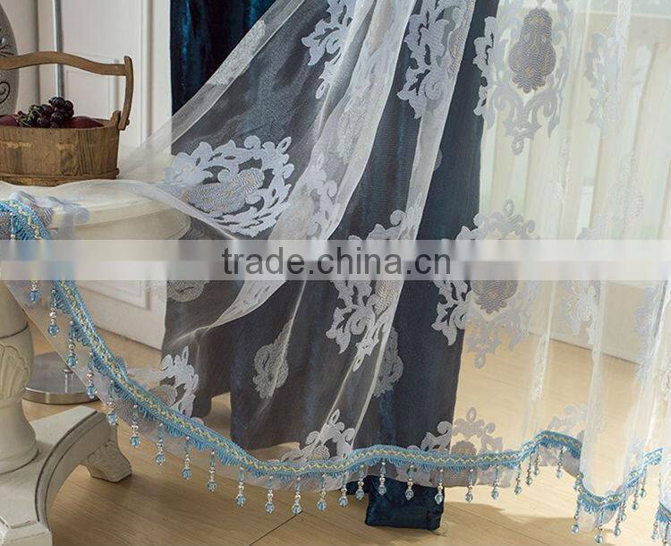 The China factory supply design direct best sale luxury ready made curtain for home