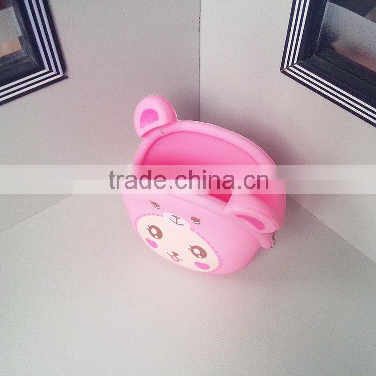 Fashionable Animal Waterproof rubber silicon coin purse