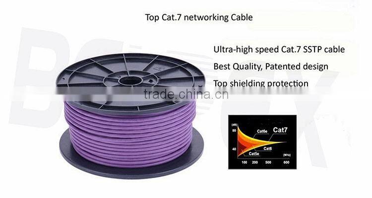 10GB 600MHz CAT7 SFTP Solid Cable Cat 7 Copper wires