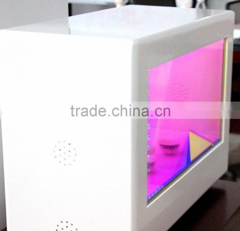transparent LCD showcase box | touch showcase display