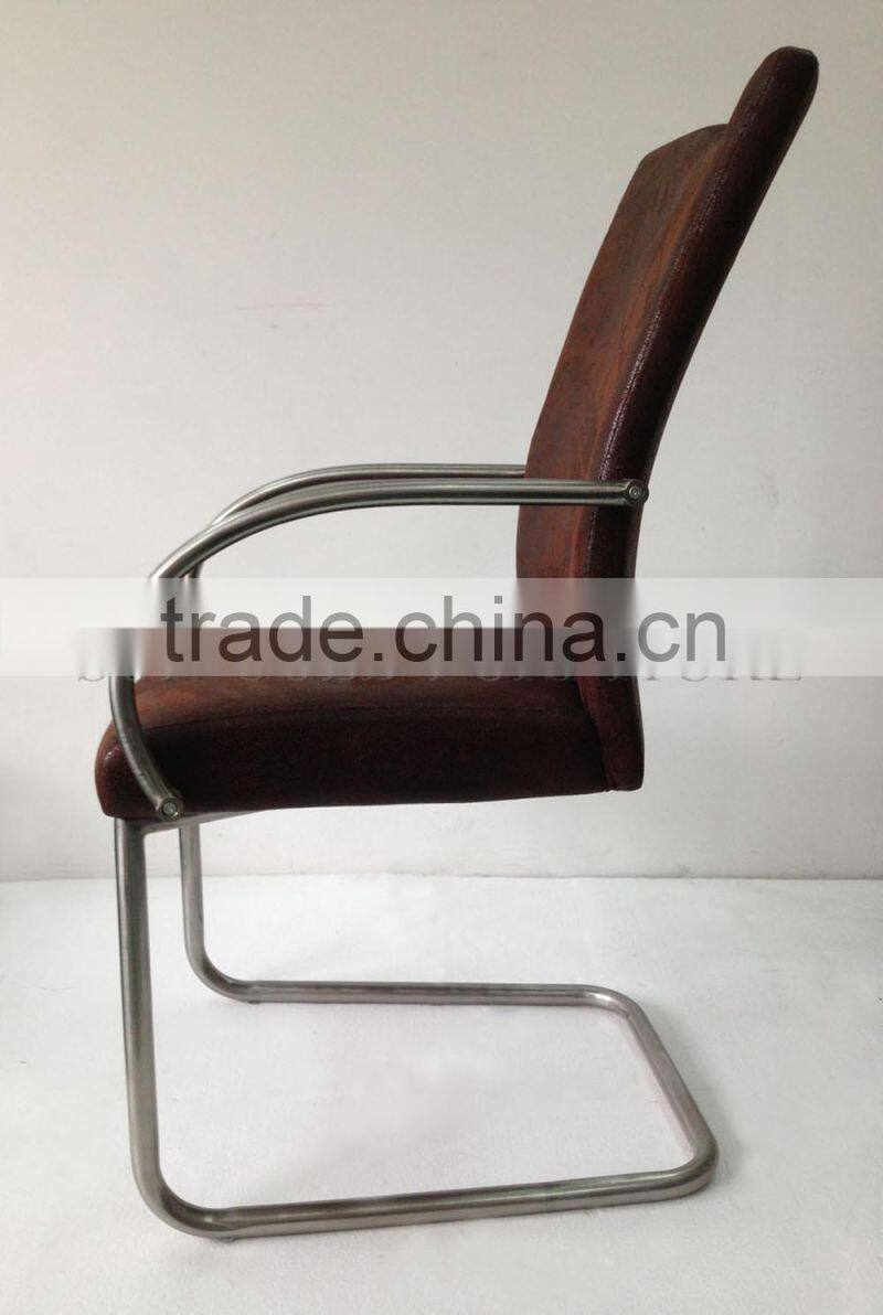 2014 Hot sale stainless steel leather dining chair (SZ-DC040)