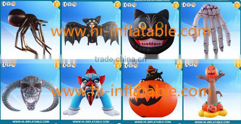 2015 hot selling halloween decoration inflatable halloween skull arch