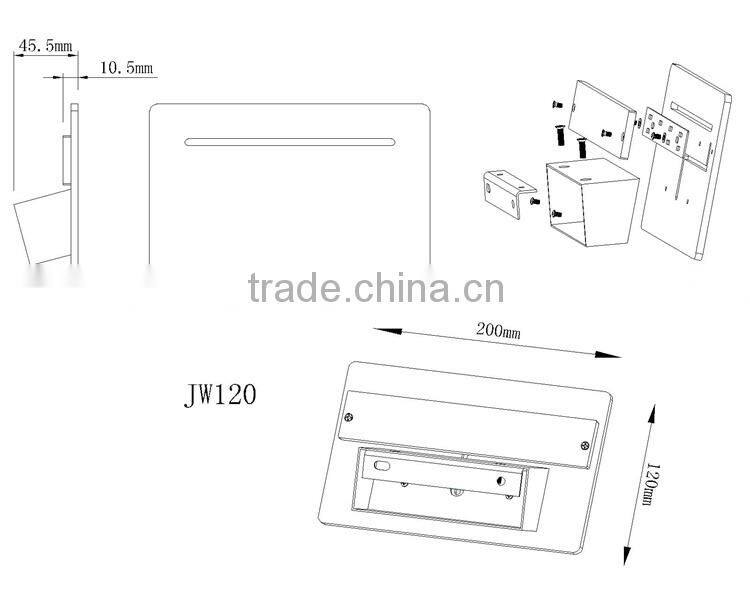 Indoor Residential decorative 5W aluminum wall light modern
