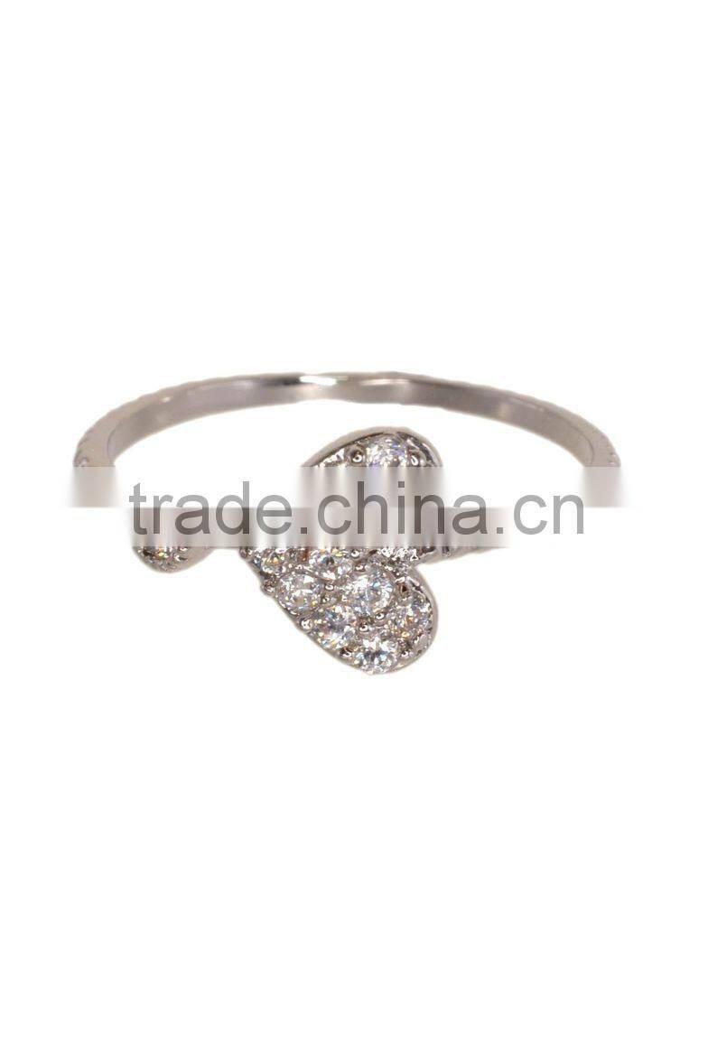 Heart Shape Cubic Zirconia Rings