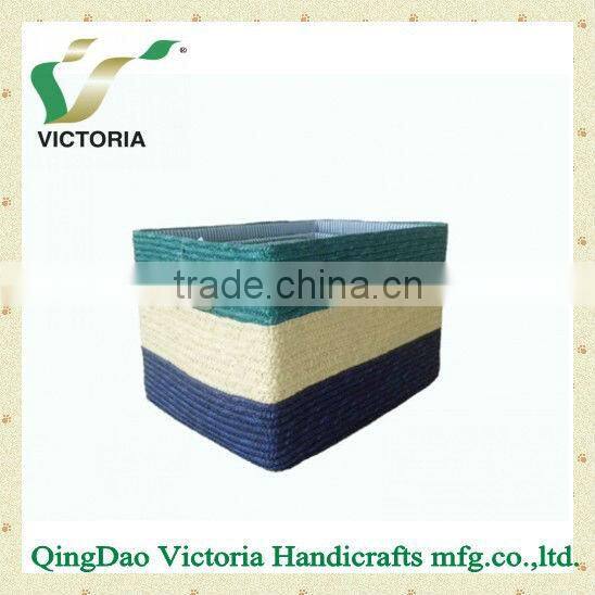 High Quality Newest Design Eco-friendly Wheat Straw Storage Basket