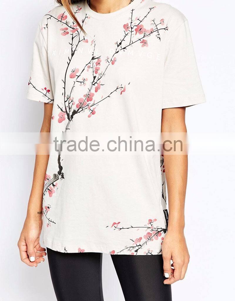 Titoni print t-shirt girl dress design for women sex sport wear wholesaler