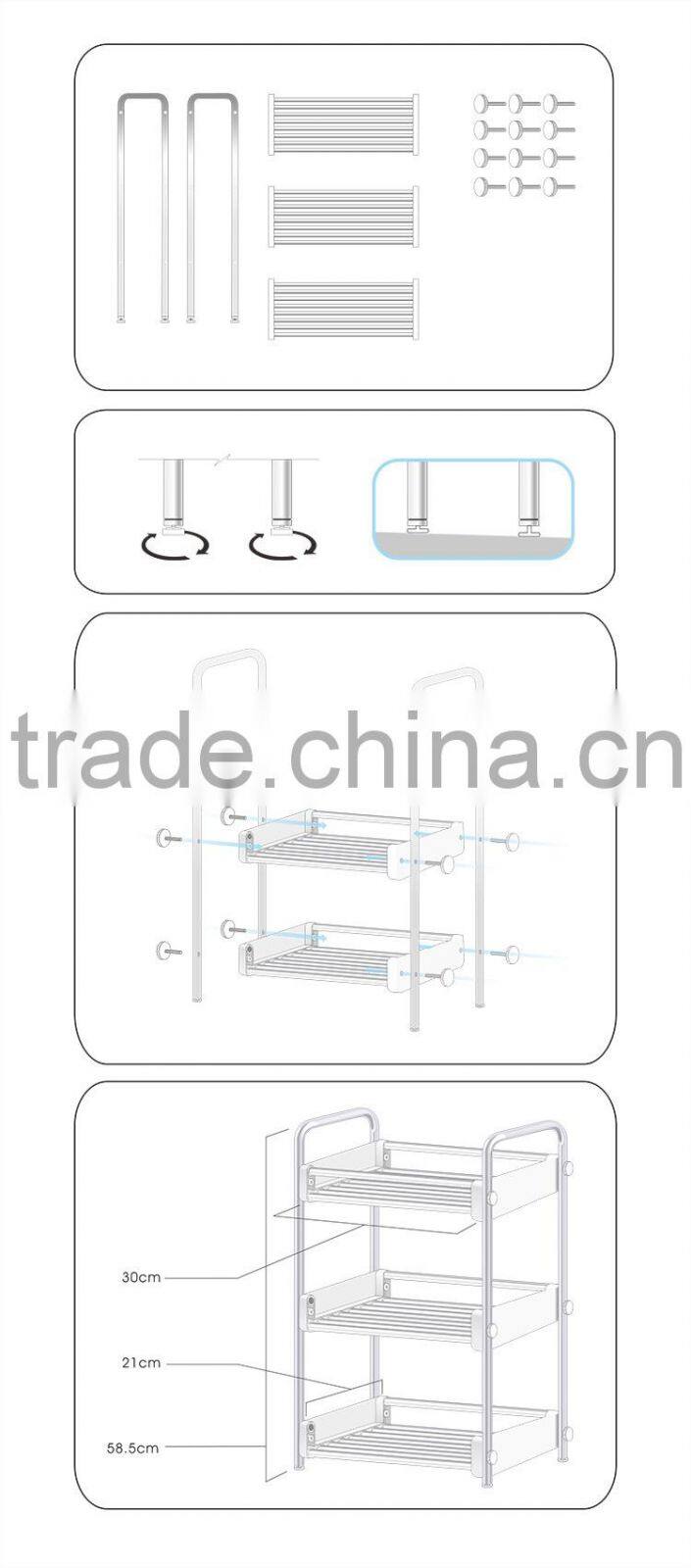 S/S+ABS 30*21*58.5 Kitchen stainless steel rack/drying rack