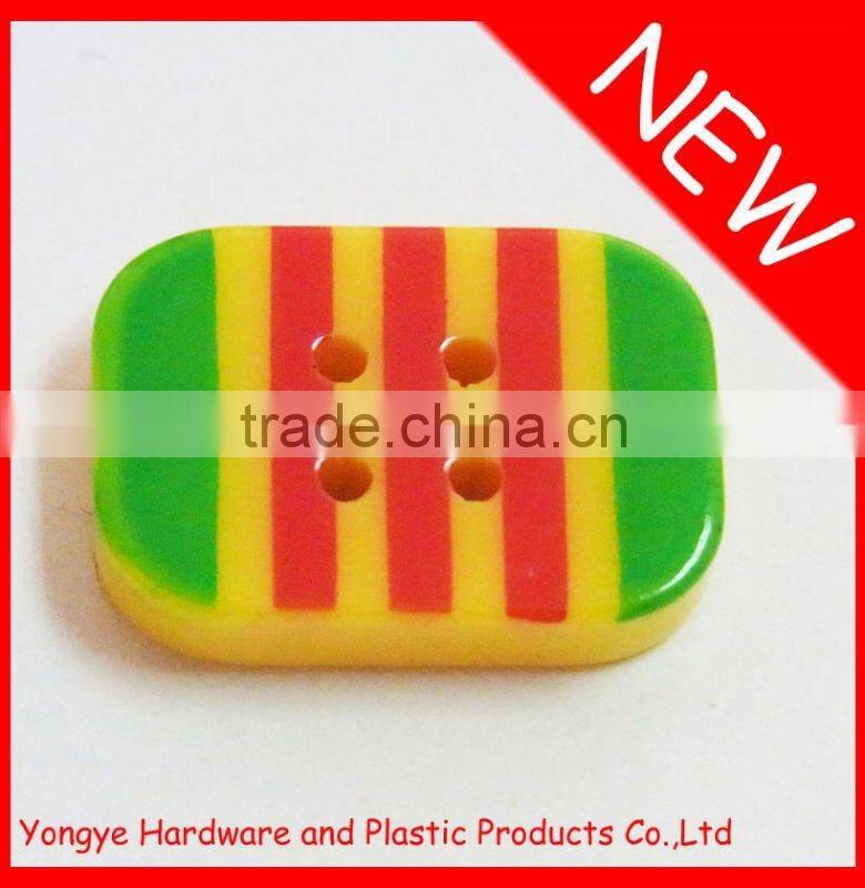 Resin button shirt button