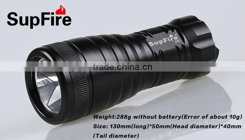 Professional diving Flashlight use dry battery