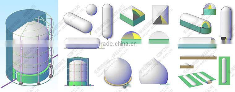 Family Size Membrane Biogas Dome, Biogas Storage Bag, for biogas digester