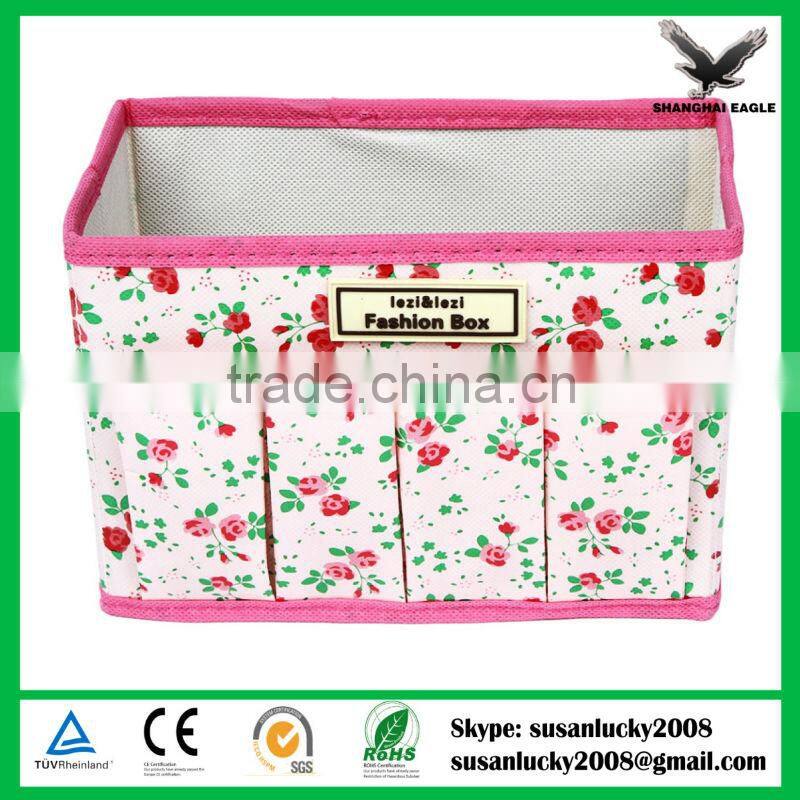 Multi-Function Non-woven Fabric Folding Make Up Cosmetic Storage Bag Box