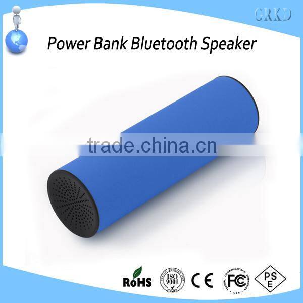 2015 new creative mobile power bank 4000mah with bluetooth speaker