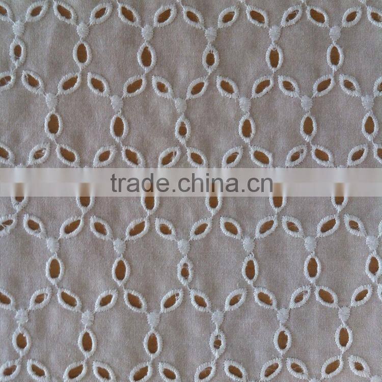 2015 popular white swiss cotton voile lace
