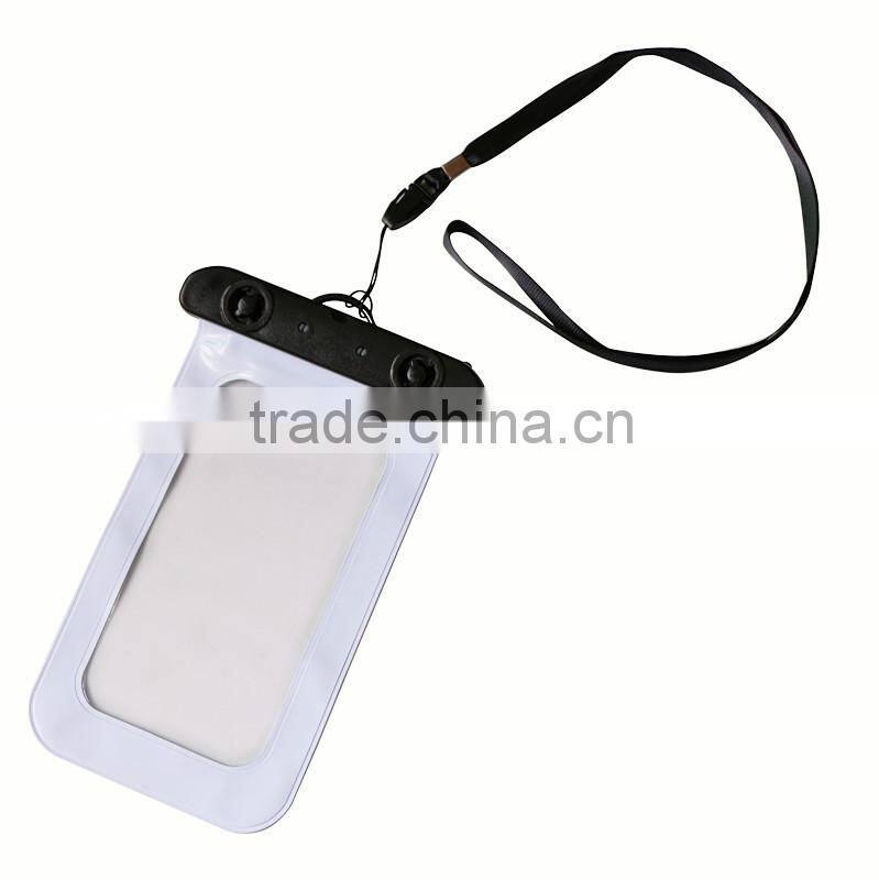 Touch screen clear PVC cell phone waterproof bag