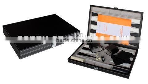18'' leather backgammon board