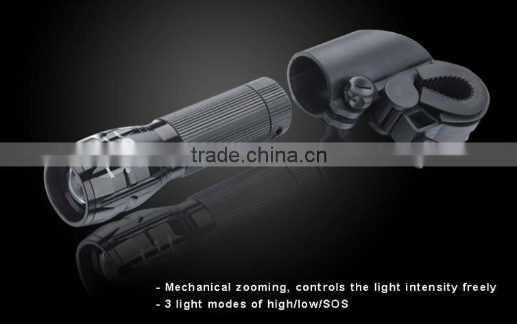 Zoomable LED Bicycle Light With Cree Q5 For Any Bike