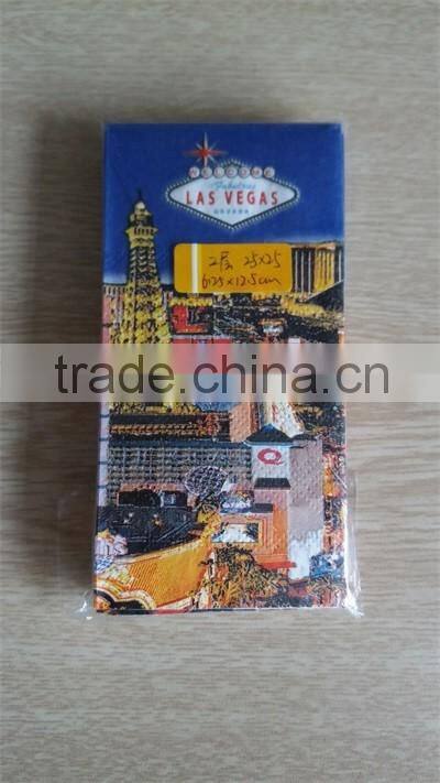 3-ply 8.3*8.3 Inches Pocket Tissues color logo printed soft Handkerchief (Pack of 12)