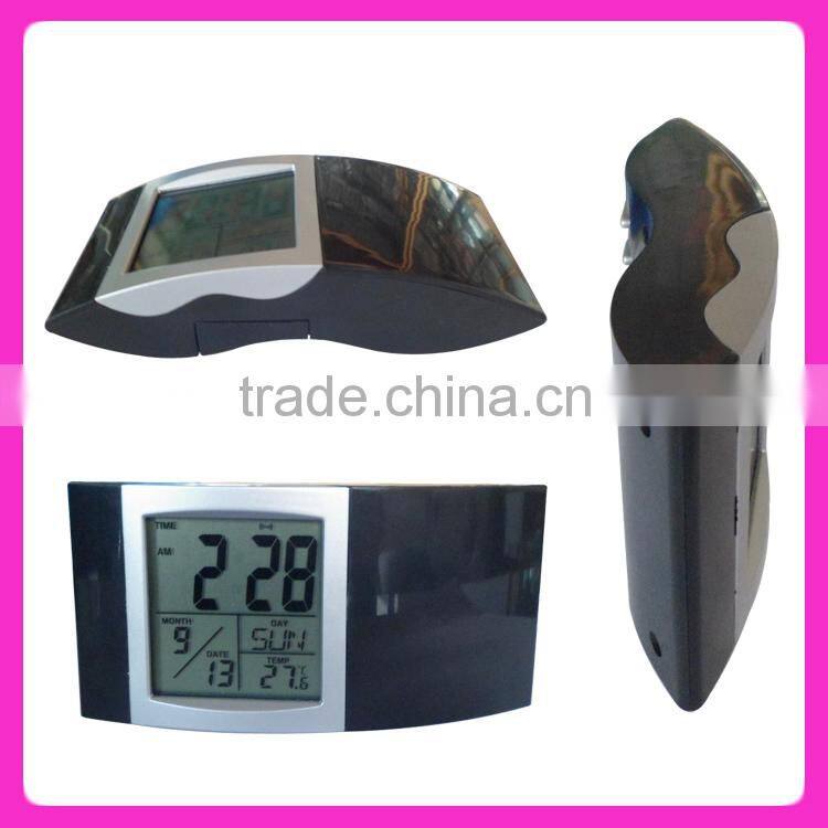 Promotion gift beautiful flower pot electronic digital clock