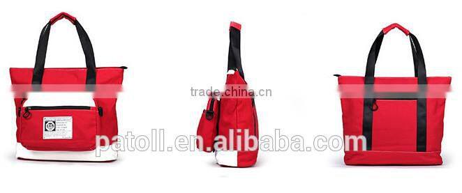 Factory wholesale reusable canvas weekend bag fashion design