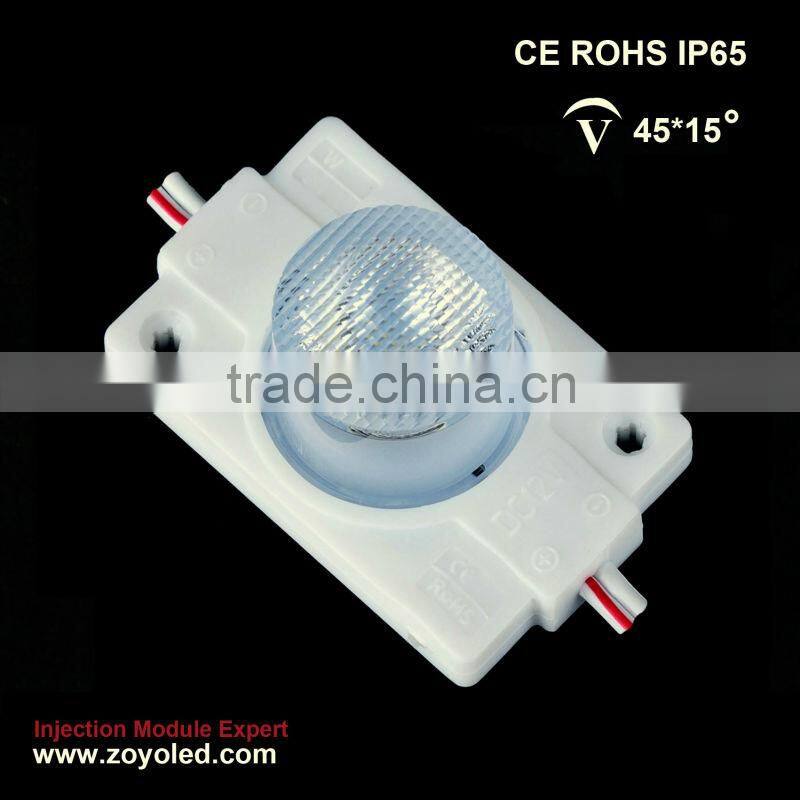 Side-lit module for slim light box 45*15 degree Side light led sign module led module 1.5w for light box advertising light
