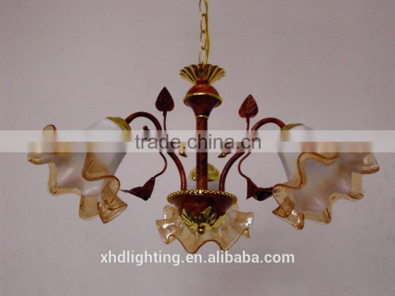 XHD flower-shaped glass chandelier pendant lamp