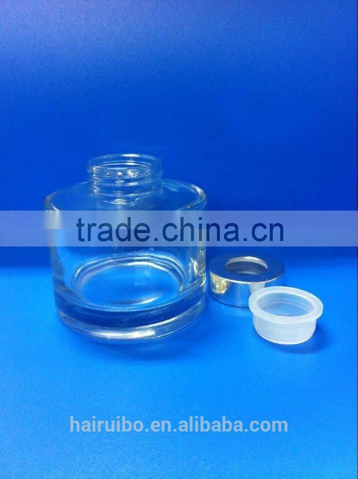 clear empty round classical 100ml/200ml glass reed diffuser bottle