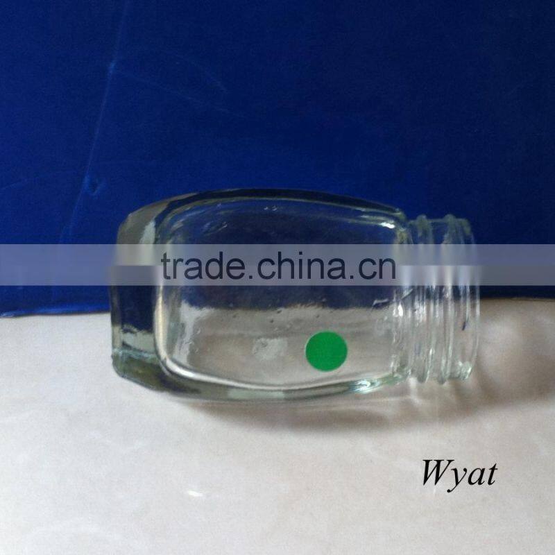 100ml 4oz clear glass honey jars with hexagonal design SLJd116