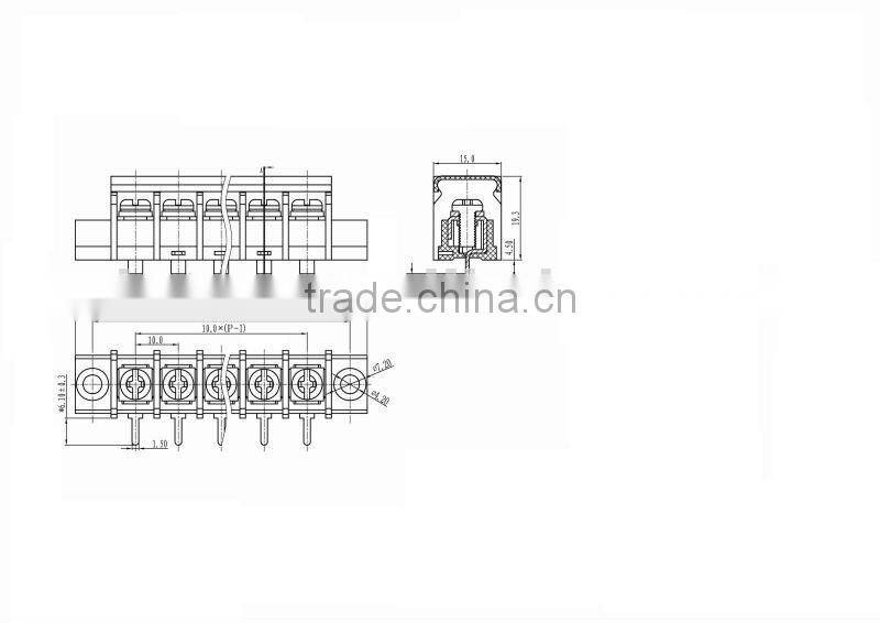 Barrier Terminal Block 10.0mm pitch TCE-58RM