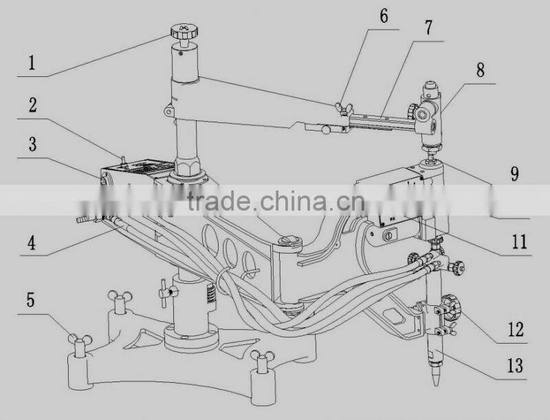 CG2-150 Semi-Automatic Flame Profiling Gas Cutter
