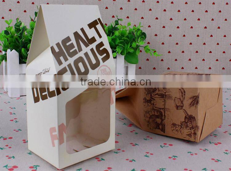Handmade Feature and Art Paper wedding candy box with window