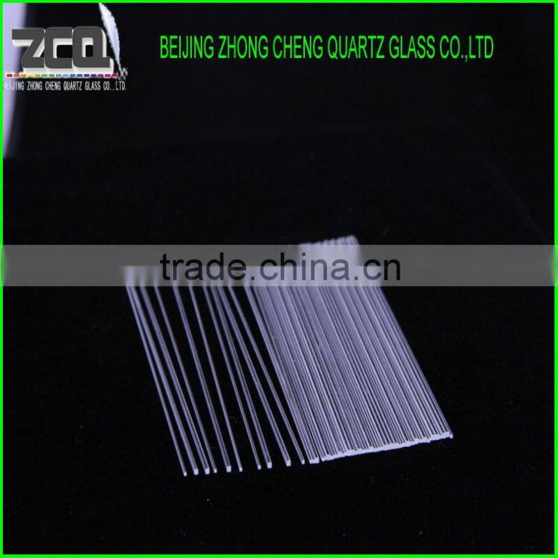 Clear Square Capillary Quartz Glass Rods For Selling
