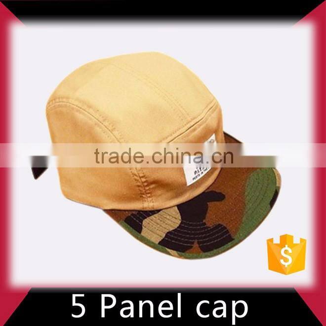 High quality guaranteed eco-friendly 5 panel hat with 3d badge
