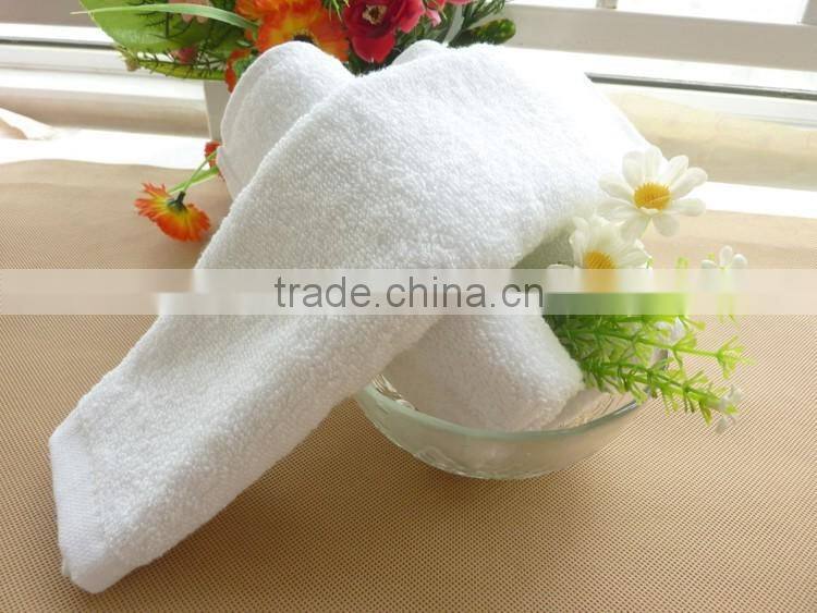 popular 2015 hot sell 100% white Cotton Plain airline disposible hot towel