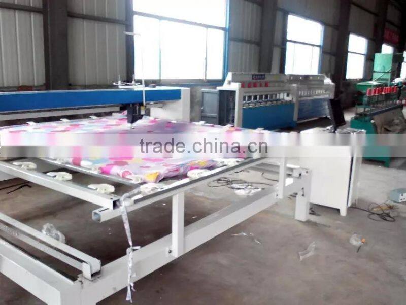High effiency straight line quilting machine
