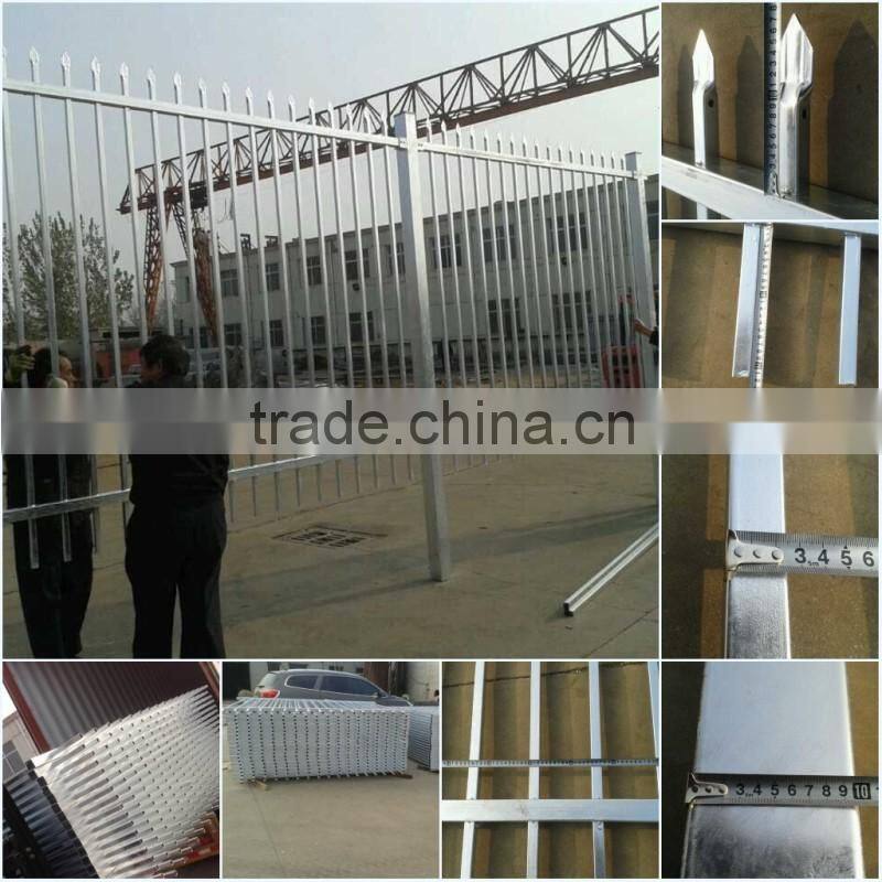 powder coated iron material spear top fences