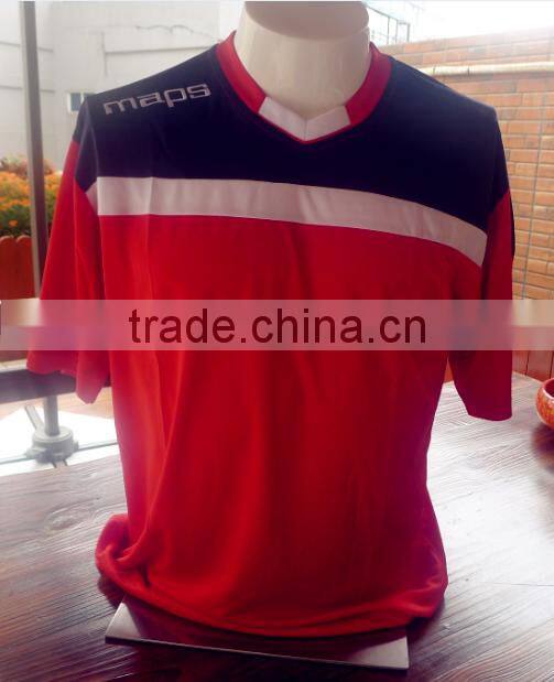 Red sport t shirt Guangzhou factory