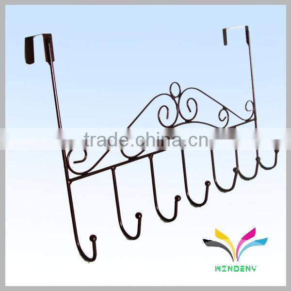 6 pegs 4mm thickness wall rack metal latch hook
