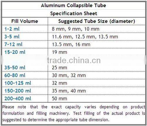 Offset print empty lipgloss tube aluminium