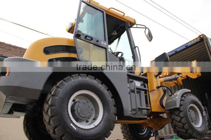 Wolf 1.6t agricultural tires loader Xinchai 498 Euro 3 engine loader compact loader