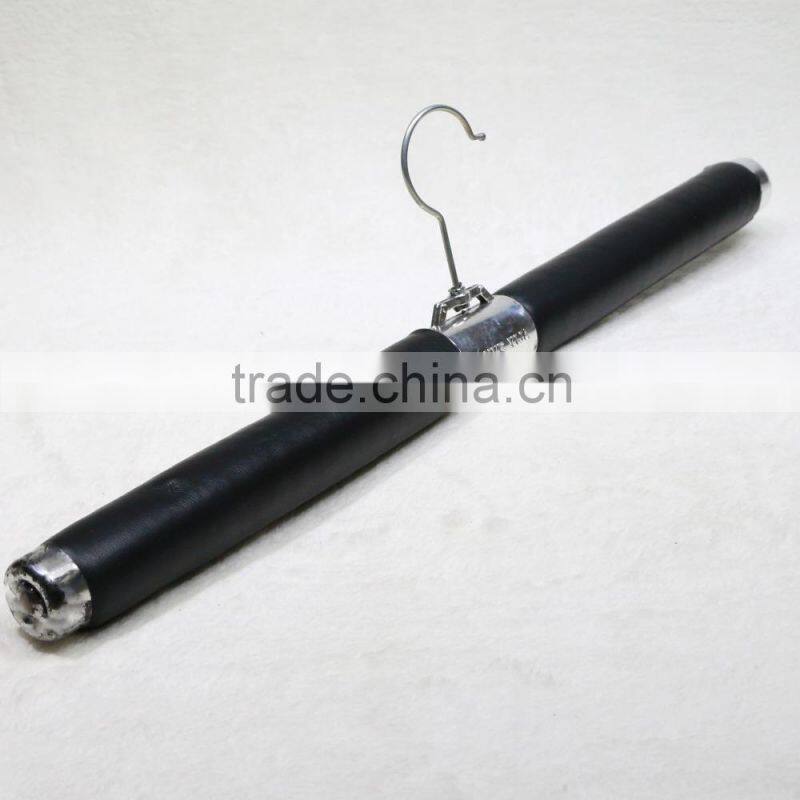 Wholesale leathering folding sponge clothes hanger