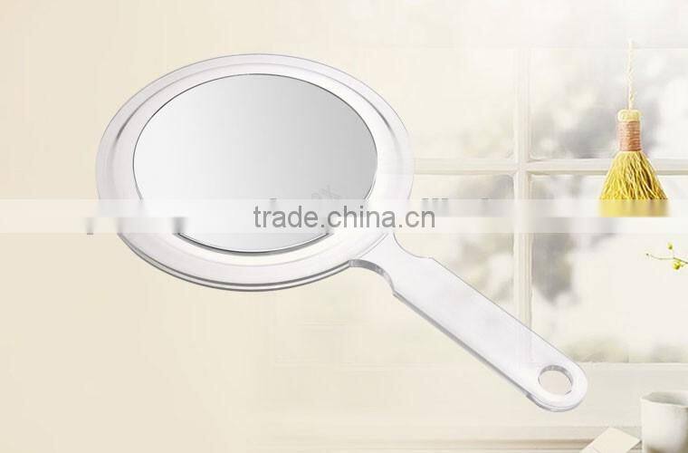 Handheld Mirror Plastic Double sided makeup mirror